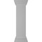 Ekena Millwork 10"W x 40"H Plain Newel Post with Peaked Capital & Base Trim (Installation kit included) NWL10X40PLP0B0 - alternate 1